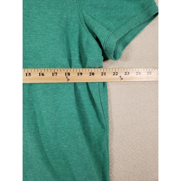 St John's Bay Polo Mens XL X-Large Green Performance Stretch Short Sleeve Shirt - Picture 4 of 6